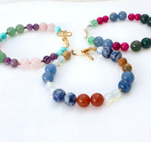 Load image into Gallery viewer, Bubblegum Gemstone Bracelet