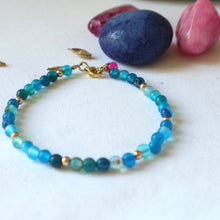 Load image into Gallery viewer, Blue Agate Bracelet