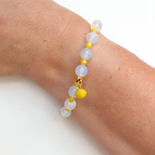 Load image into Gallery viewer, Opaline bright yellow beaded bracelet