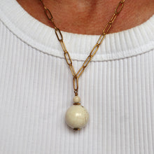Load image into Gallery viewer, Cream Magnesite pendant
