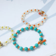 Load image into Gallery viewer, Turquoise Orange Bracelet