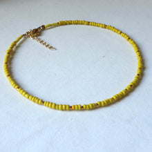 Load image into Gallery viewer, Seed Bead Yellow Anklet