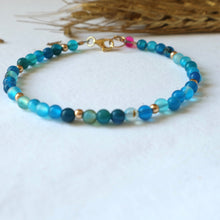 Load image into Gallery viewer, Blue Agate Bracelet
