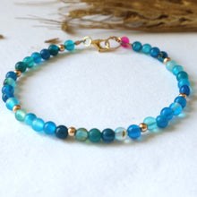 Load image into Gallery viewer, Blue Agate Bracelet