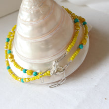Load image into Gallery viewer, Yellow Beaded Anklet