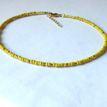 Load image into Gallery viewer, Seed Bead Yellow Anklet