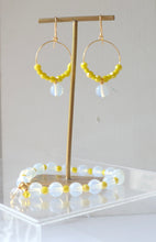 Load image into Gallery viewer, Opaline Yellow earrings