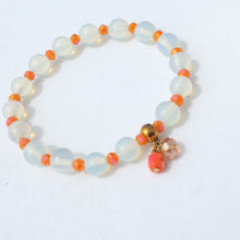Load image into Gallery viewer, Orange opaline bracelet