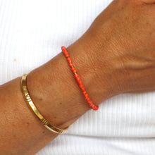 Load image into Gallery viewer, Orange seed bead Bracelet