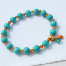 Load image into Gallery viewer, Turquoise Orange Bracelet