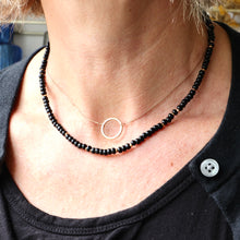 Load image into Gallery viewer, Black Seed Bead Necklace