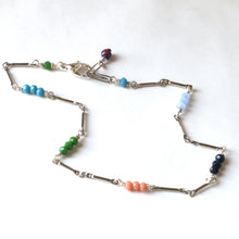 Load image into Gallery viewer, silver beaded ankle bracelet  Edit alt text