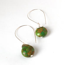 Load image into Gallery viewer, Mosaic Green Earrings