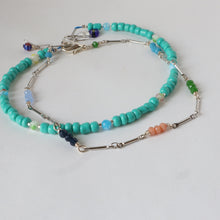 Load image into Gallery viewer, Turquoise  Bead Anklet
