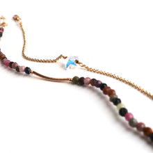 Load image into Gallery viewer, tourmaline coloured handmade irish bracelet