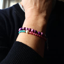 Load image into Gallery viewer, Purple magnesite Bracelet