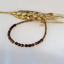 Load image into Gallery viewer, Bronze Crystal Bracelet