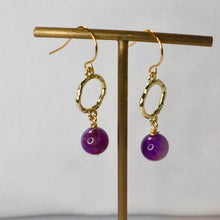 Load image into Gallery viewer, Amethyst Drop Earrings