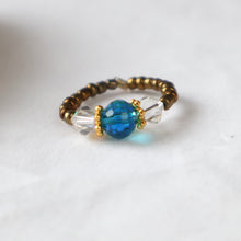 Load image into Gallery viewer, Blue Crystal Ring