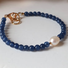 Load image into Gallery viewer, Deep Blue Agate Bracelet