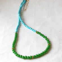 Load image into Gallery viewer, Green Beaded Necklace