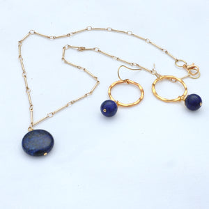 lapis and gold jewellery 