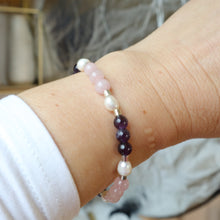 Load image into Gallery viewer, Amethyst Mix Bracelet