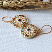 Load image into Gallery viewer, White Enamel Earrings