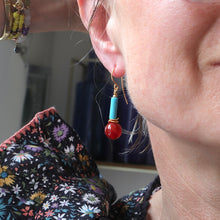 Load image into Gallery viewer, Carnelian Drop Earrings