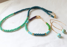 Load image into Gallery viewer, Blue Beaded Necklace