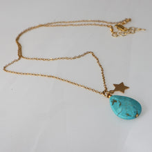 Load image into Gallery viewer, Turquoise Teardrop Necklace