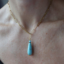 Load image into Gallery viewer, Turquoise Cone Necklace