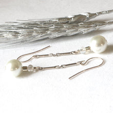 Load image into Gallery viewer, Pearl Chain Earrings