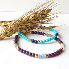 Load image into Gallery viewer, Purple Beaded Bracelet