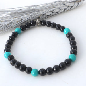 Men’s Black / Turquoise Bracelet