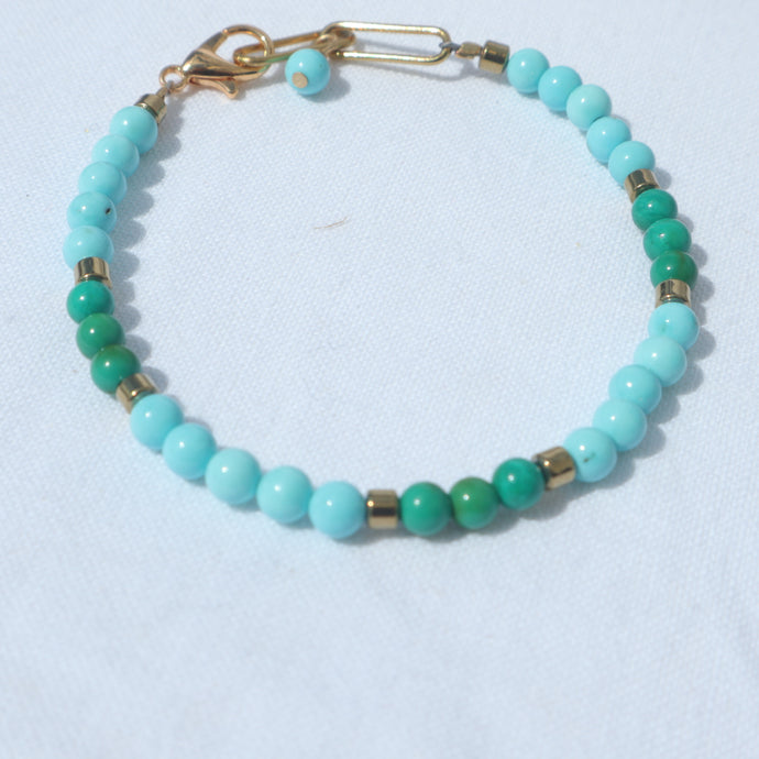 Handmade turquoise bracelet 