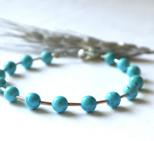 Load image into Gallery viewer, Turquoise Ball Bracelet