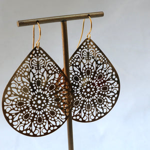 Gold Filigree Earrings