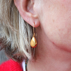 Gold Teardrop Earrings