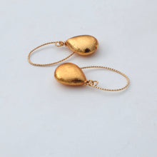 Load image into Gallery viewer, Gold Teardrop Earrings