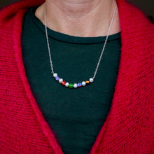 Load image into Gallery viewer, Millefiori Pearl Necklace