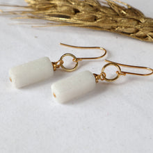 Load image into Gallery viewer, White Jade Earrings
