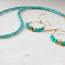Load image into Gallery viewer, Turquoise Seed Bead Necklace