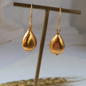 Gold Teardrop Earrings