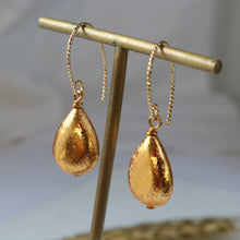 Load image into Gallery viewer, Gold Teardrop Earrings