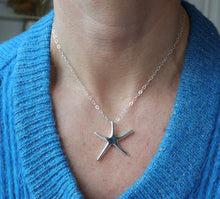 Load image into Gallery viewer, Silver Starfish with Silver Chain