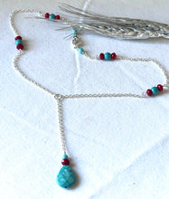 Load image into Gallery viewer, Lariat Turquoise Necklace