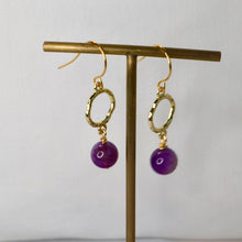 Load image into Gallery viewer, Amethyst Drop Earrings