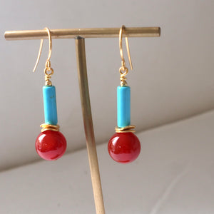 Carnelian Drop Earrings