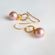 Load image into Gallery viewer, Pink Pearl Earrings